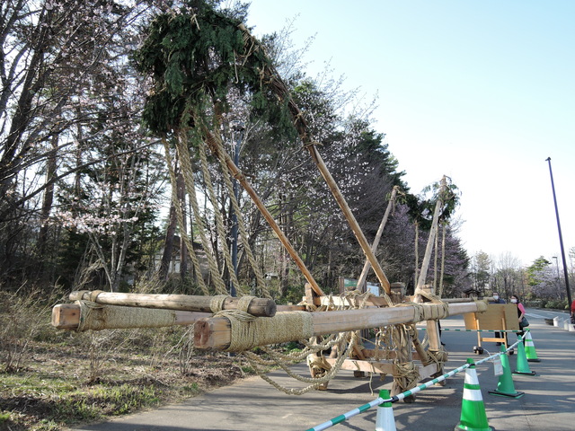 ほぼ完成のお舟、あとは当日幕を張るだけ